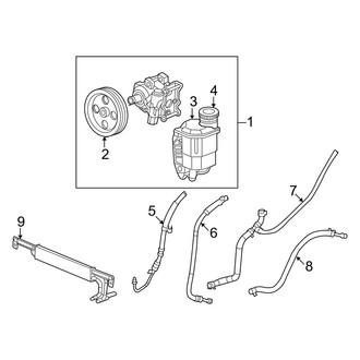 Ram OE - Steering Gear & Linkage - Pump & Hoses (With Hydrobooster), (2500 RWD 5.7L)