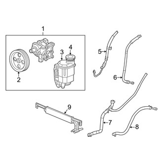 Ram OE - Steering Gear & Linkage - Pump & Hoses (With Hydrobooster)