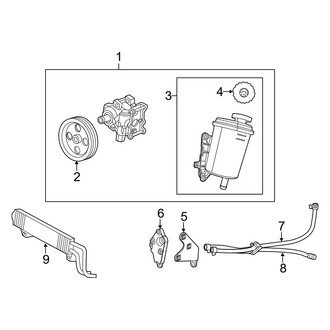 Ram OE - Steering Gear & Linkage - Pump & Hoses (W/O Hydrobooster), (2500 SLT Regular Cab / Crew Cab RWD 6.7L)
