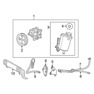 Ram OE - Steering Gear & Linkage - Pump & Hoses (W/O Hydrobooster), (2500 SLT Regular Cab / Crew Cab 4WD 6.7L)