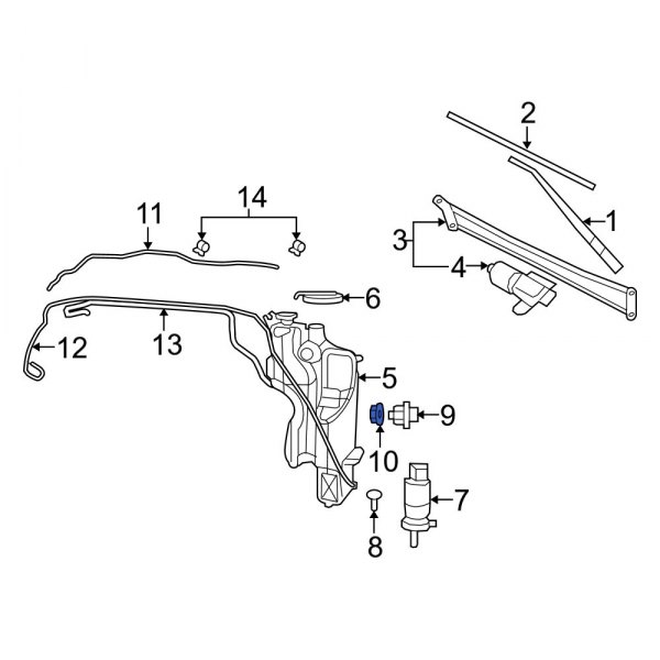 Washer Fluid Level Sensor Seal