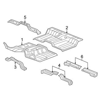 Ram OE - Cab - Floor (Regular Cab), (2500 / 3500 SLT / ST Regular Cab)