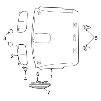 Ram OE - Cab - Interior Trim (Headliner & Components)