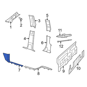 Ram OE - Left Door Sill Plate