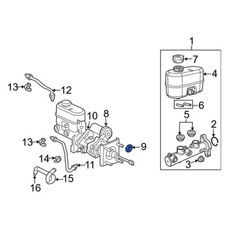 Ram OE - Rear Power Brake Booster Nut