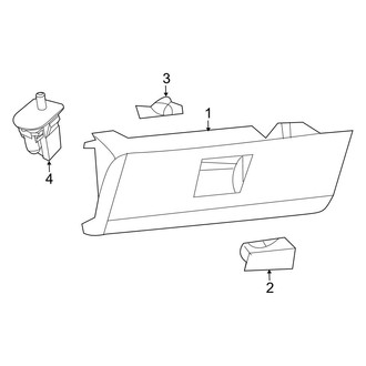 Ram OE - Instrument Panel - Glove Box (2500 / 3500 Regular Cab / Crew Cab / Mega Cab)
