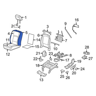 Ram OE - Front Right Seat Back Cushion