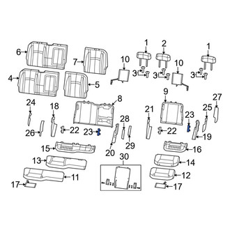 Ram OE - Left Inner Seat Track Cover