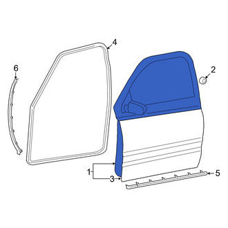 Ram OE - Front Right Door Shell