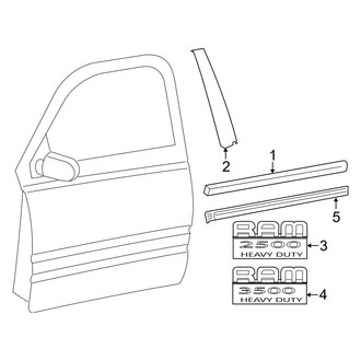 Ram OE - Front Door - Exterior Trim