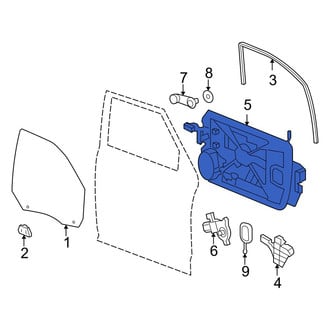 Ram OE - Front Left Door Panel Carrier