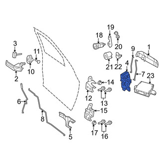 Ram OE - Front Left Door Latch Assembly
