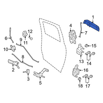 Ram OE - Front Left Outer Exterior Door Handle