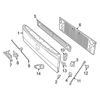 Ram OE - Pick Up Box - Tail Gate (8' Bed)