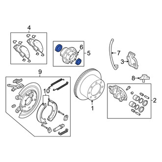 Ram OE - Front Wheel Bearing and Hub Assembly
