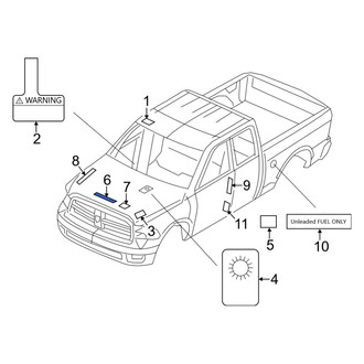 Ram OE - A/C System Information Label
