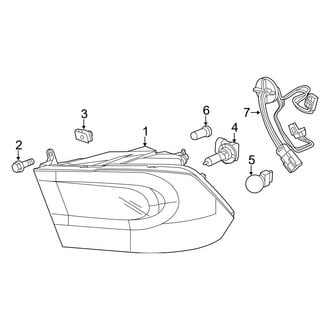 Ram OE - Front Lamps - Headlamp Components
