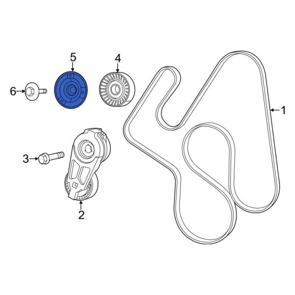 Accessory Drive Belt Idler Pulley