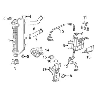 Ram OE - Cooling - Radiator & Components (Primary), (6.7L)
