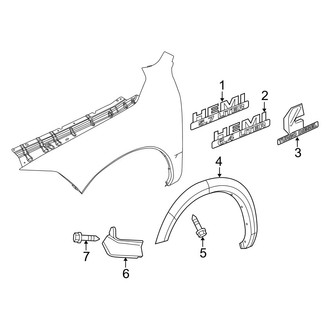 Ram OE - Fender - Exterior Trim (Regular Cab / Crew Cab / Mega Cab)