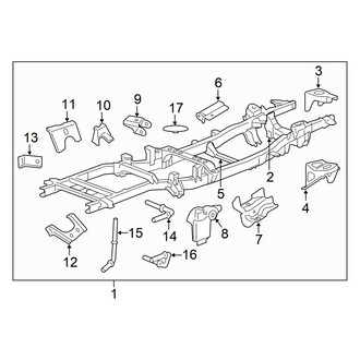 Ram OE - Frame & Components (Frame & Crossmembers), (RWD)