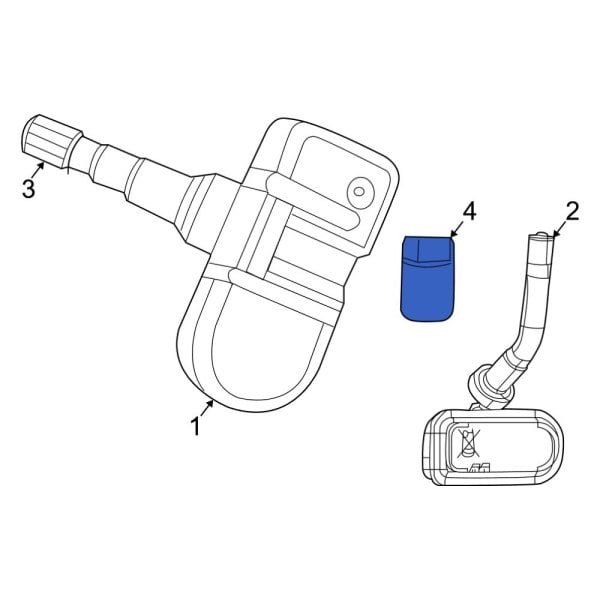 Tire Pressure Monitoring System (TPMS) Sensor Nut