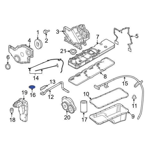 Engine Oil Dipstick Tube O-Ring