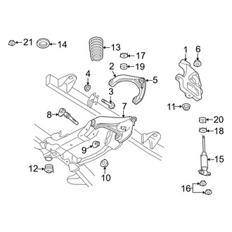 Ram OE - Front Suspension - Shocks & Suspension Components (2500 Big Horn / Laramie / Laramie Longhorn / Limited / SLT / Tradesman RWD)