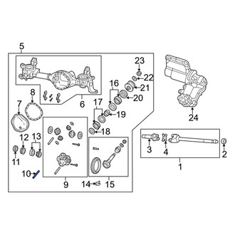 Ram OE - Front Differential Pinion Shaft