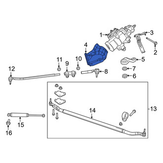 Ram OE - Left Rack and Pinion Mount Bracket