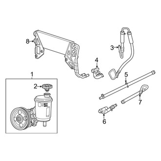 Ram OE - Steering Gear & Linkage - Pump & Hoses (2500 Big Horn / Laramie / Laramie Longhorn / Limited / SLT / Tradesman RWD 5.7L / 6.4L)