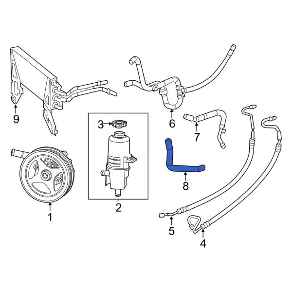 Power Steering Reservoir Hose