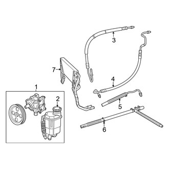 Ram OE - Steering Gear & Linkage - Pump & Hoses (3500 Big Horn / Laramie / Laramie Longhorn / Limited / SLT / Tradesman RWD 5.7L / 6.4L)