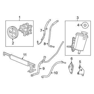 Ram OE - Steering Gear & Linkage - Pump & Hoses (With Hydroboost), (2500 Big Horn 4WD 6.7L)