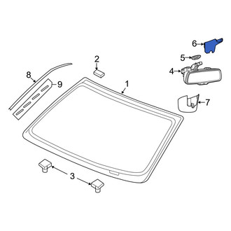 Ram OE - Front Upper Interior Rear View Mirror Cover