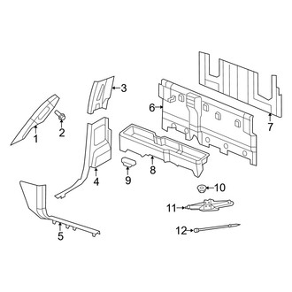 Ram OE - Cab - Interior Trim (Pillars & Floor), (2500 / 3500 Regular Cab / Crew Cab / Mega Cab)