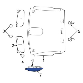 Ram OE - Right Dome Light Lens