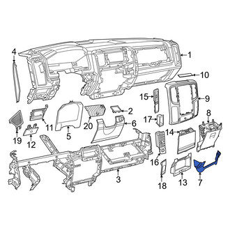 Ram OE - Left Instrument Panel Cover