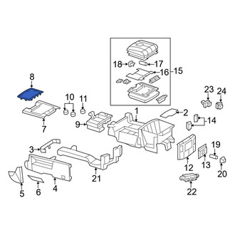 Ram OE - Center Right Console Trim Panel