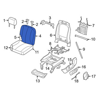 Ram OE - Front Right Seat Back Cushion Cover
