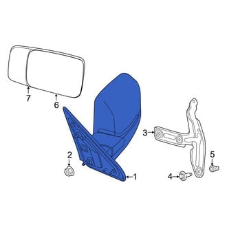 Ram OE - Front Left Door Mirror
