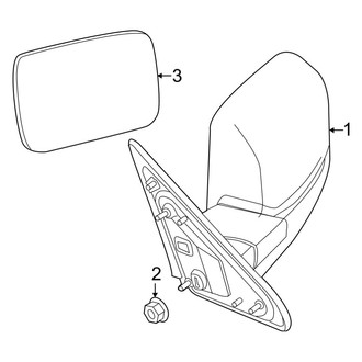 Ram OE - Front Door - Outside Mirrors (Power Mirror)