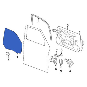 Ram OE - Rear Right Door Glass