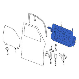 Ram OE - Front Right Window Regulator