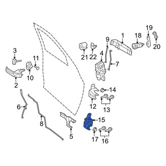 Ram OE - Front Left Lower Door Hinge