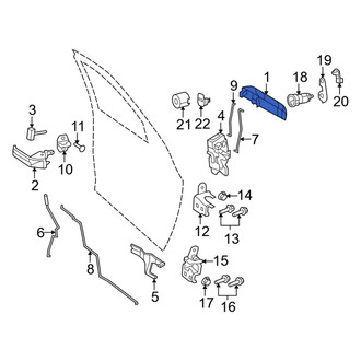 Ram OE - Front Left Outer Exterior Door Handle