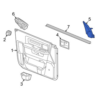 Ram OE - Front Left Door Mirror Trim Ring