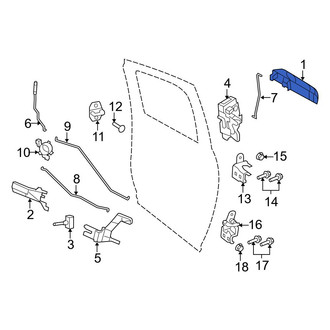 Ram OE - Front Left Outer Exterior Door Handle