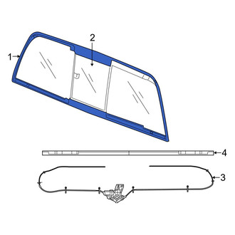 Ram OE - Rear Back Glass