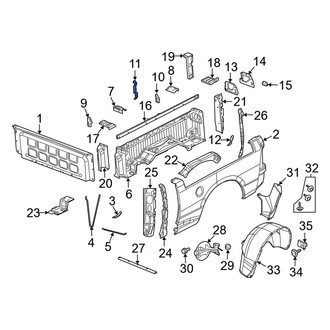 Ram OE - Rear Center Truck Bed Panel Reinforcement